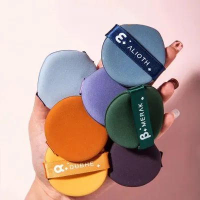 7 Pcs Triangle Mix Soft Powder Puff Sponge with box 